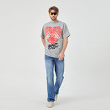Rebellious Ribcage&Skull Graphic T-shirt