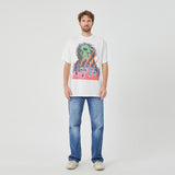 Flaming Skull Pulse White T-shirt
