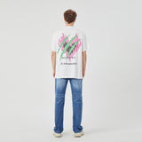 Flaming Skull Pulse White T-shirt