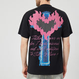 Ghostly Skull and Flame Graphic T-shirt