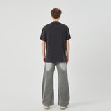 Oversized Black Cotton T-shirt