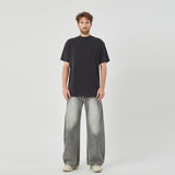 Oversized Black Cotton T-shirt