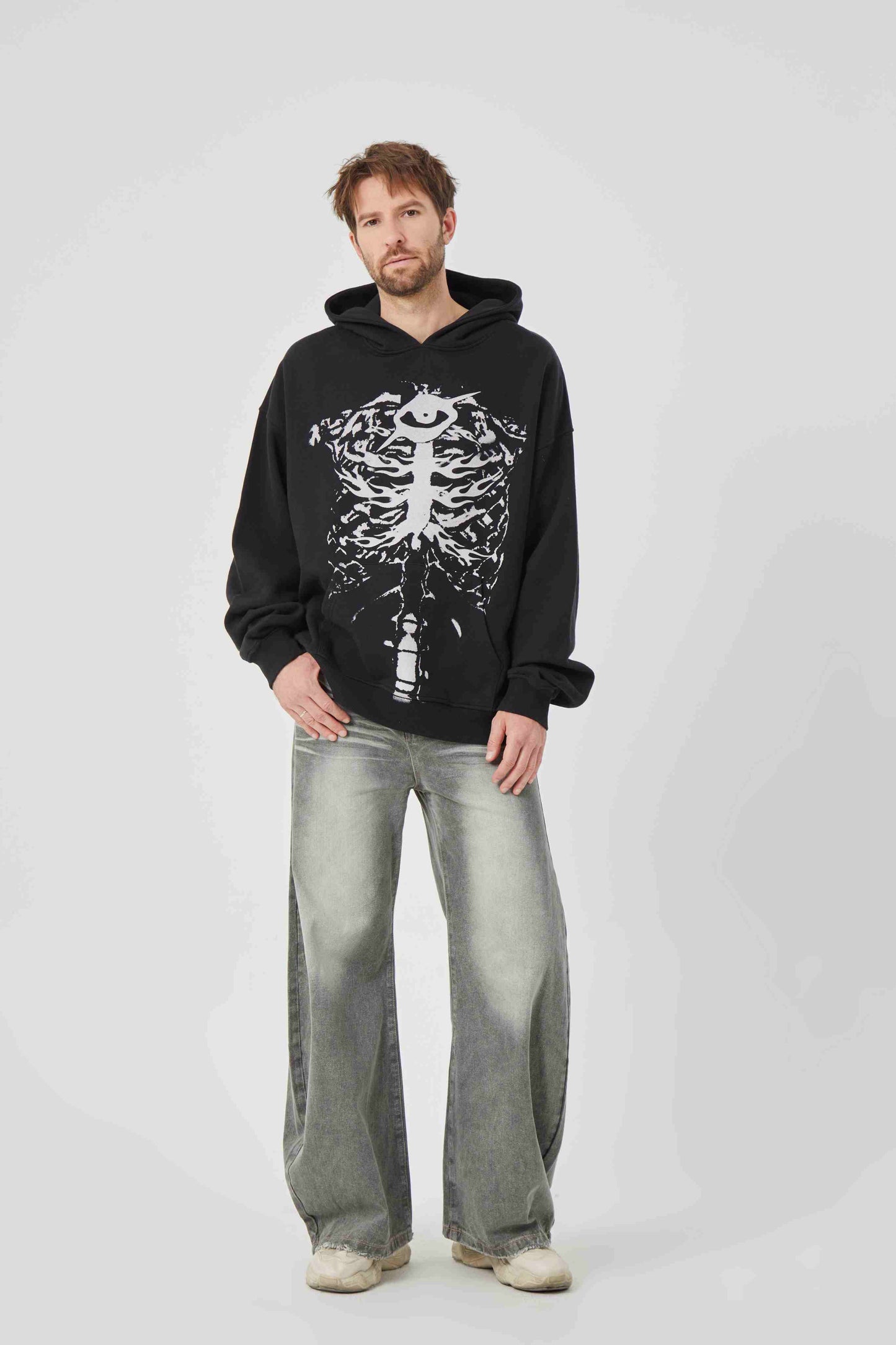 Black Motif Design Hoodie
