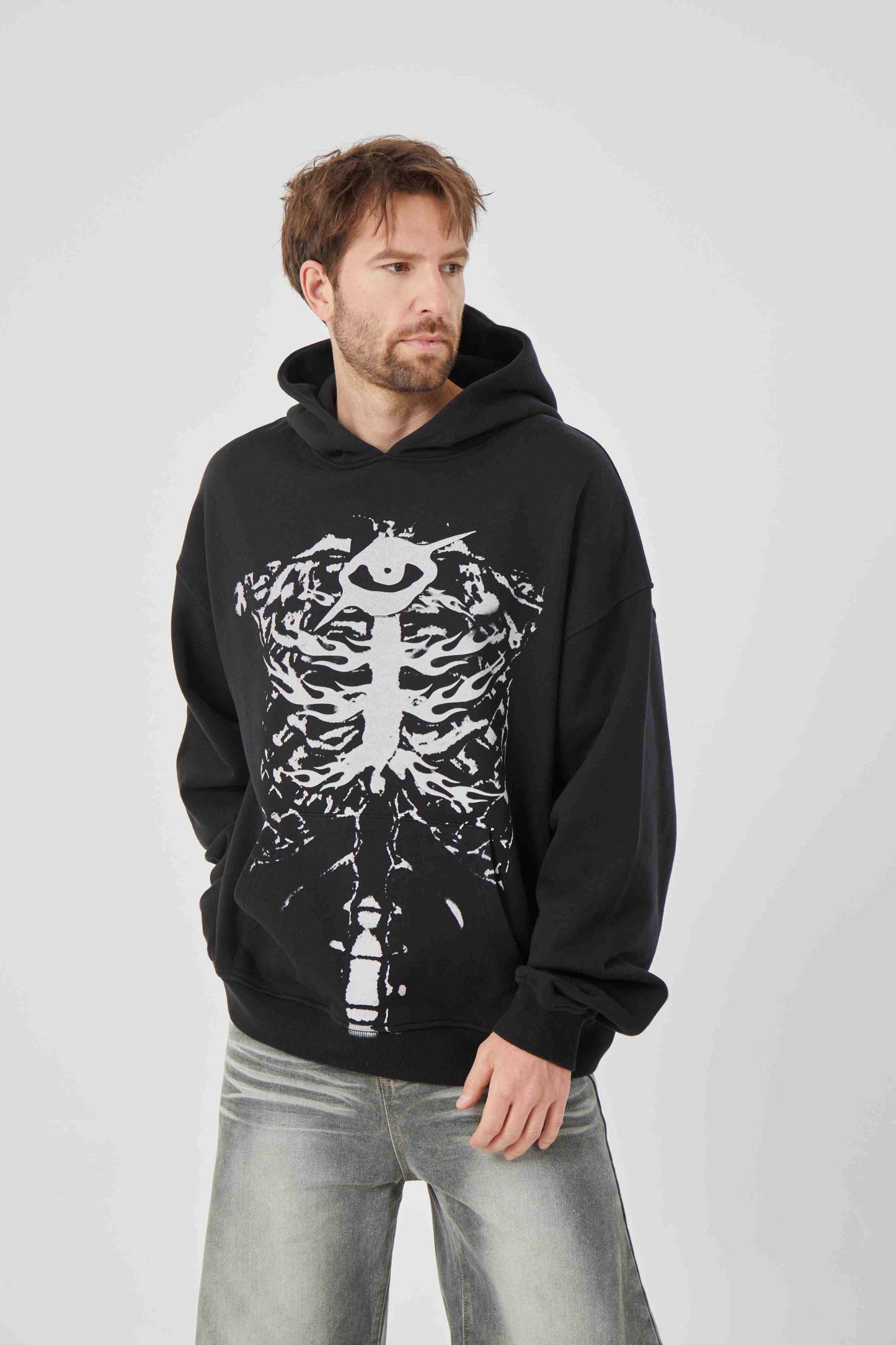 Black Motif Design Hoodie