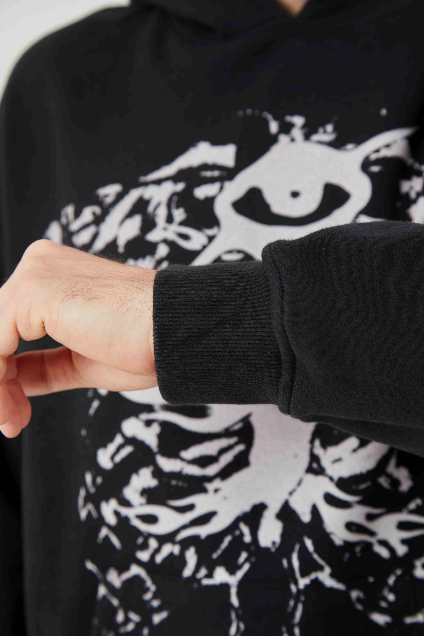 Black Motif Design Hoodie