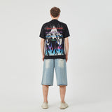 ROCK&CALEB Enigmatic Hooded Graphic T-shirt