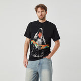 ROCK&CALEB Enigmatic Hooded Graphic T-shirt