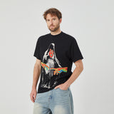 ROCK&CALEB Enigmatic Hooded Graphic T-shirt