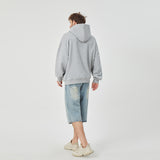 ROCK&CALEB Casual Grey Hoodie Ensemble
