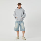 ROCK&CALEB Casual Grey Hoodie Ensemble