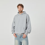 ROCK&CALEB Casual Grey Hoodie Ensemble