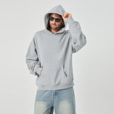 ROCK&CALEB Casual Grey Hoodie Ensemble