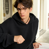 Men's Oversize Black side pocket hoodie