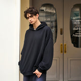 Men's Oversize Black side pocket hoodie