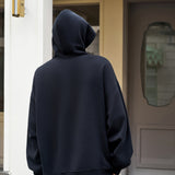 Men's Oversize Black side pocket hoodie