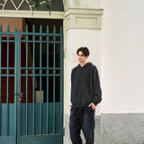 Men's Oversized Potassium Spray Black Sweatpants - Baggy Fitting Relaxed Streetwear for Daily Comfort