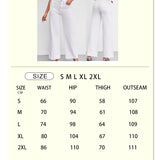 Women's High-Waisted White Wide-Leg Jeans
