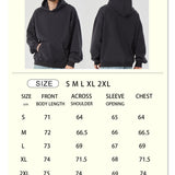 ROCK&CALEB Black Hoodies with Flaming Heart