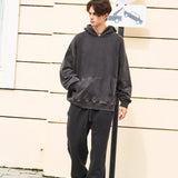 Men's Oversized Black Sweatpants - Baggy Fitting Relaxed Streetwear for Daily Comfort