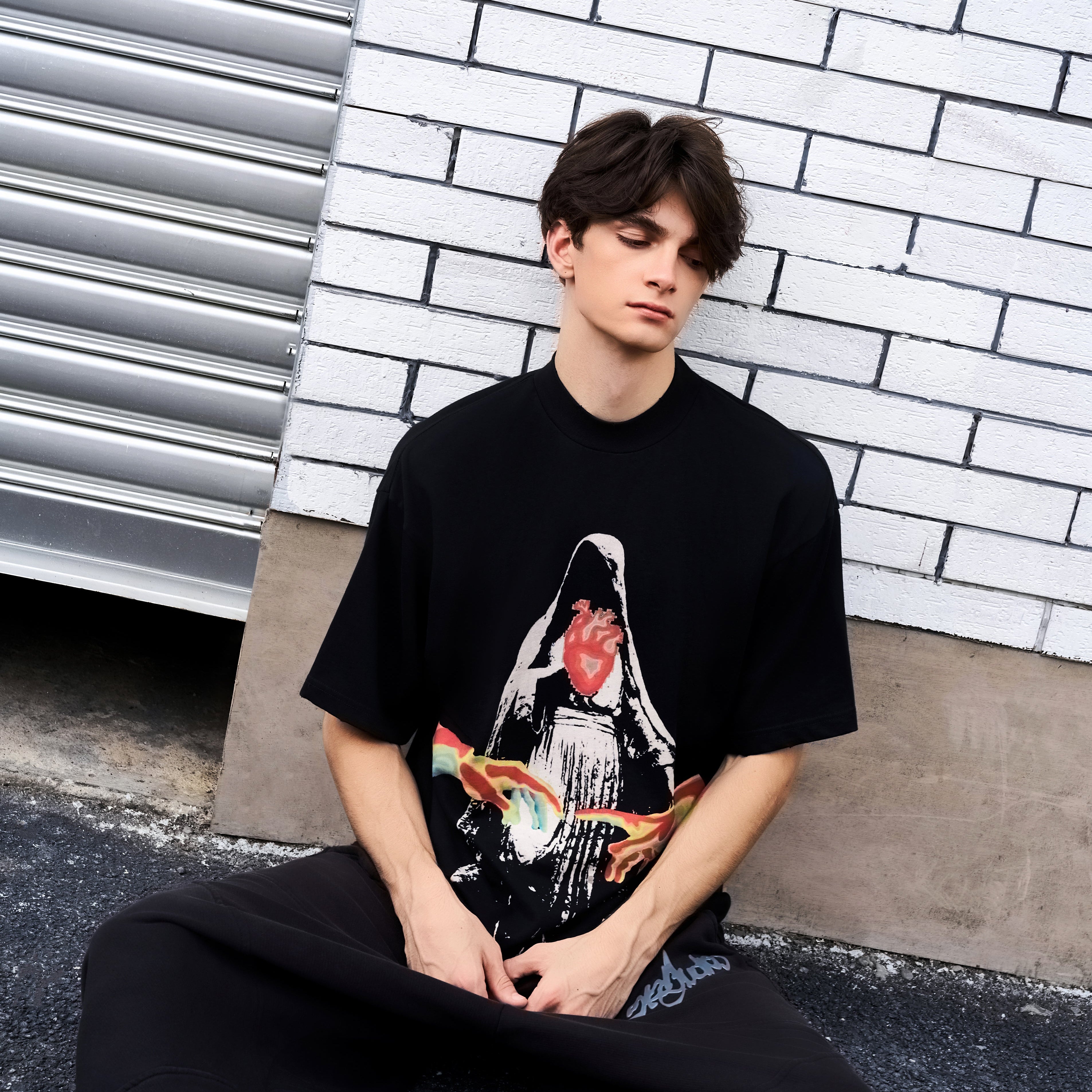 Rockin' the Streets with the rock&Caleb Flame Tee