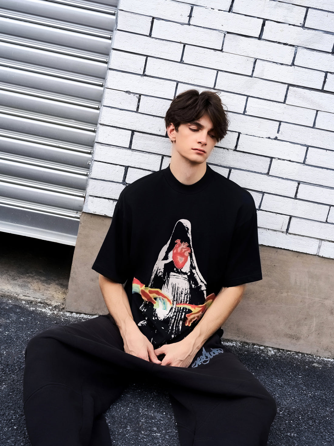 Rockin' the Streets with the rock&Caleb Flame Tee