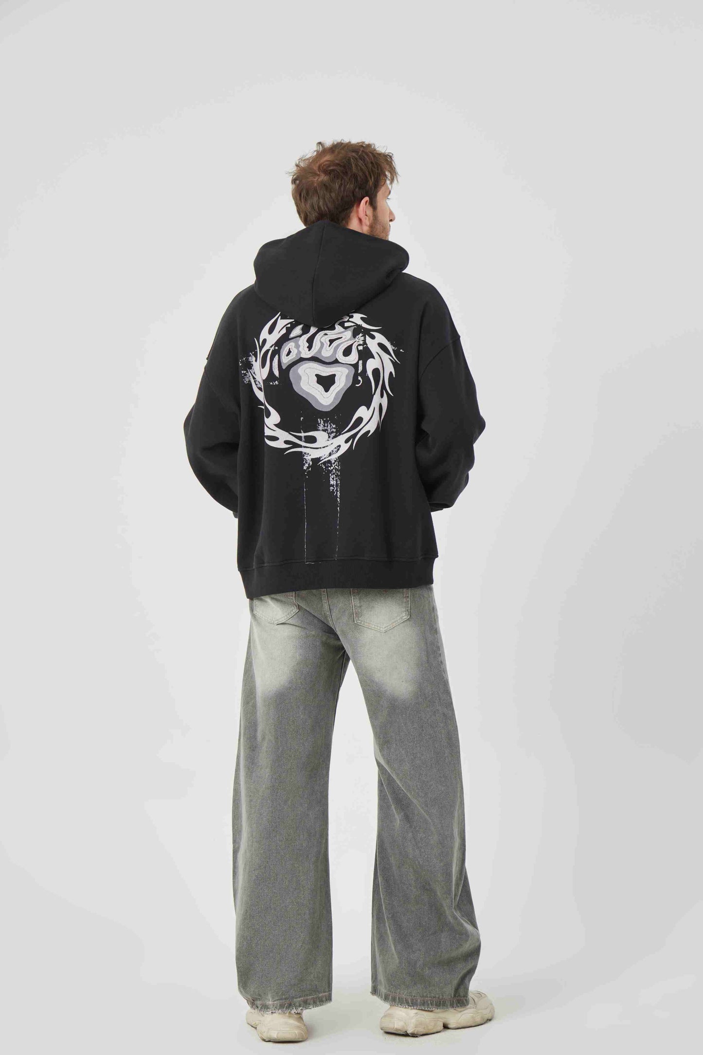Black Motif Design Hoodie