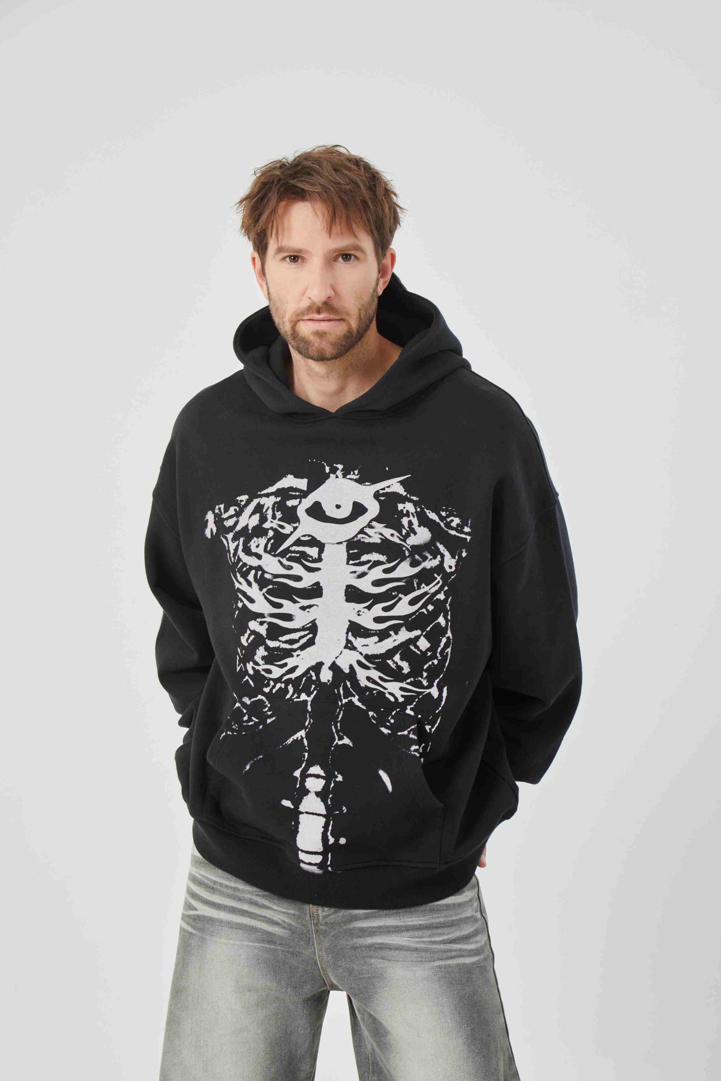 Black Motif Design Hoodie