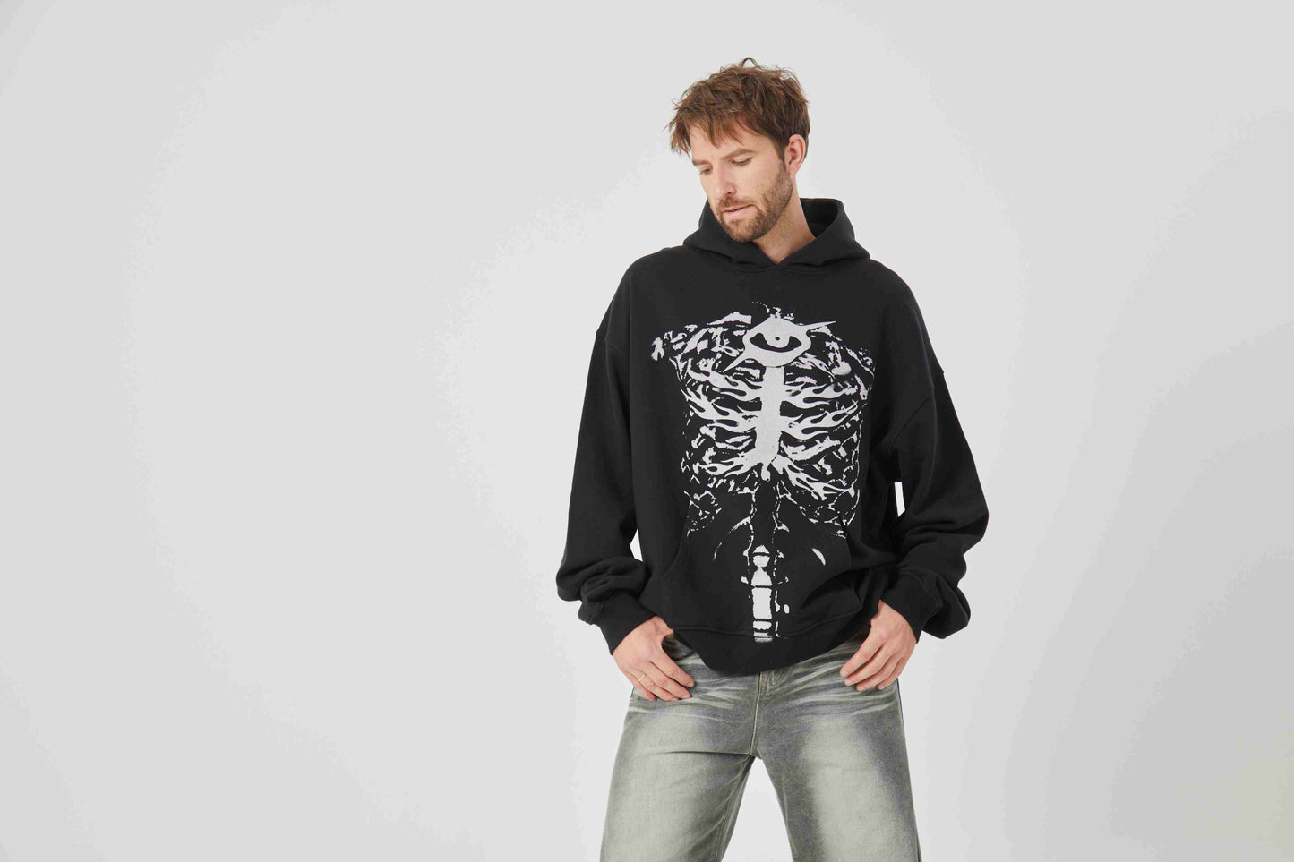 Black Motif Design Hoodie