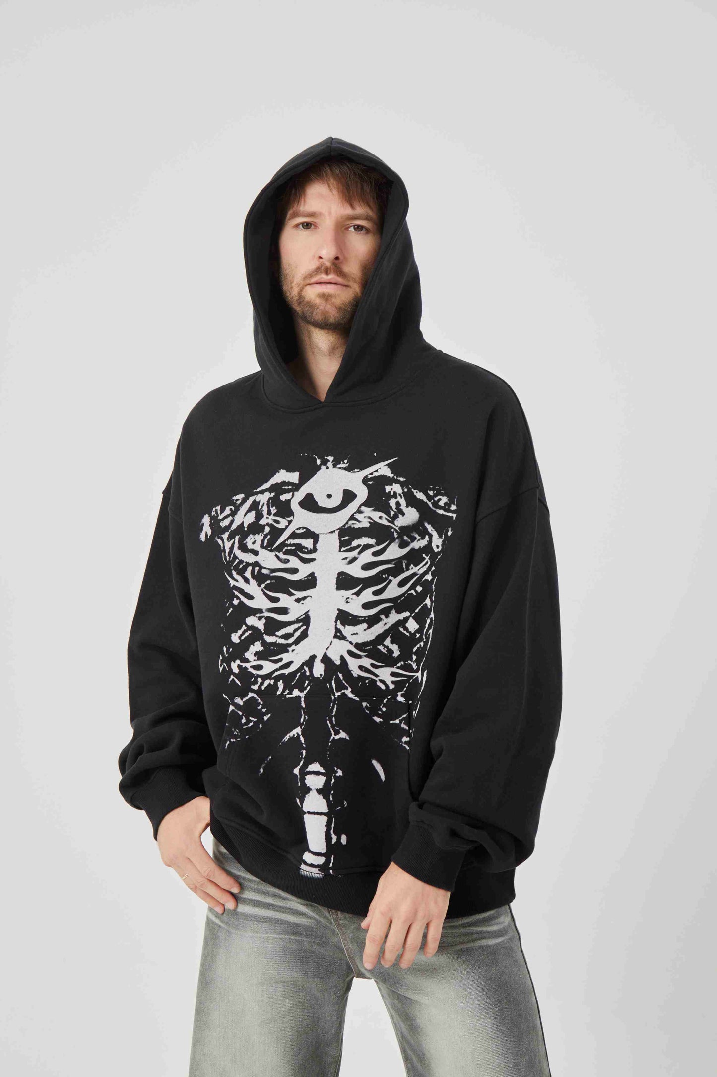 Black Motif Design Hoodie
