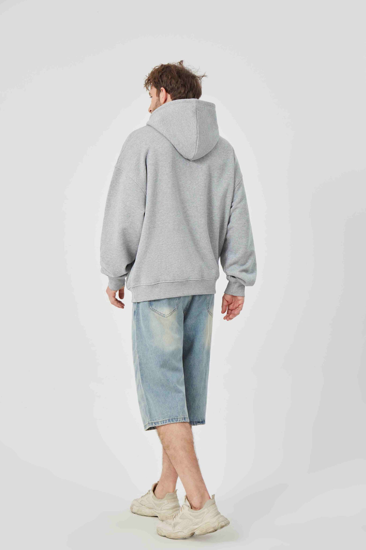 ROCK & CALEB Casual Grey Hoodie Ensemble