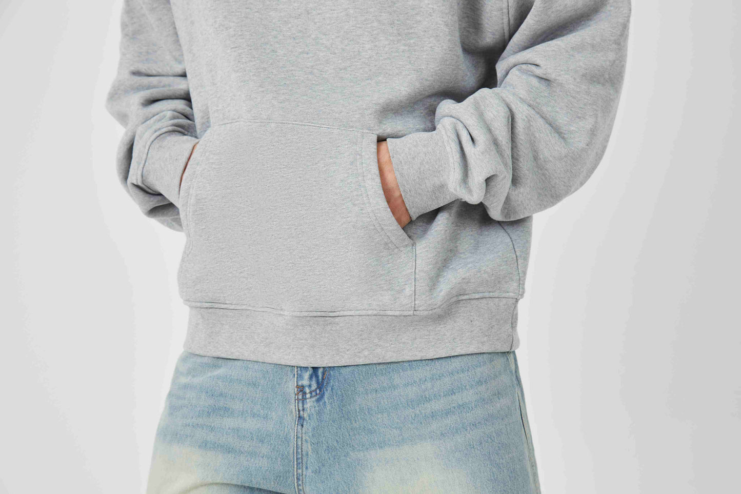 ROCK & CALEB Casual Grey Hoodie Ensemble