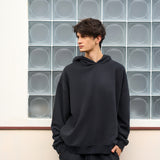 Men's Oversize Vintage black side pocket hoodie