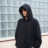 Men's Oversize Vintage black side pocket hoodie
