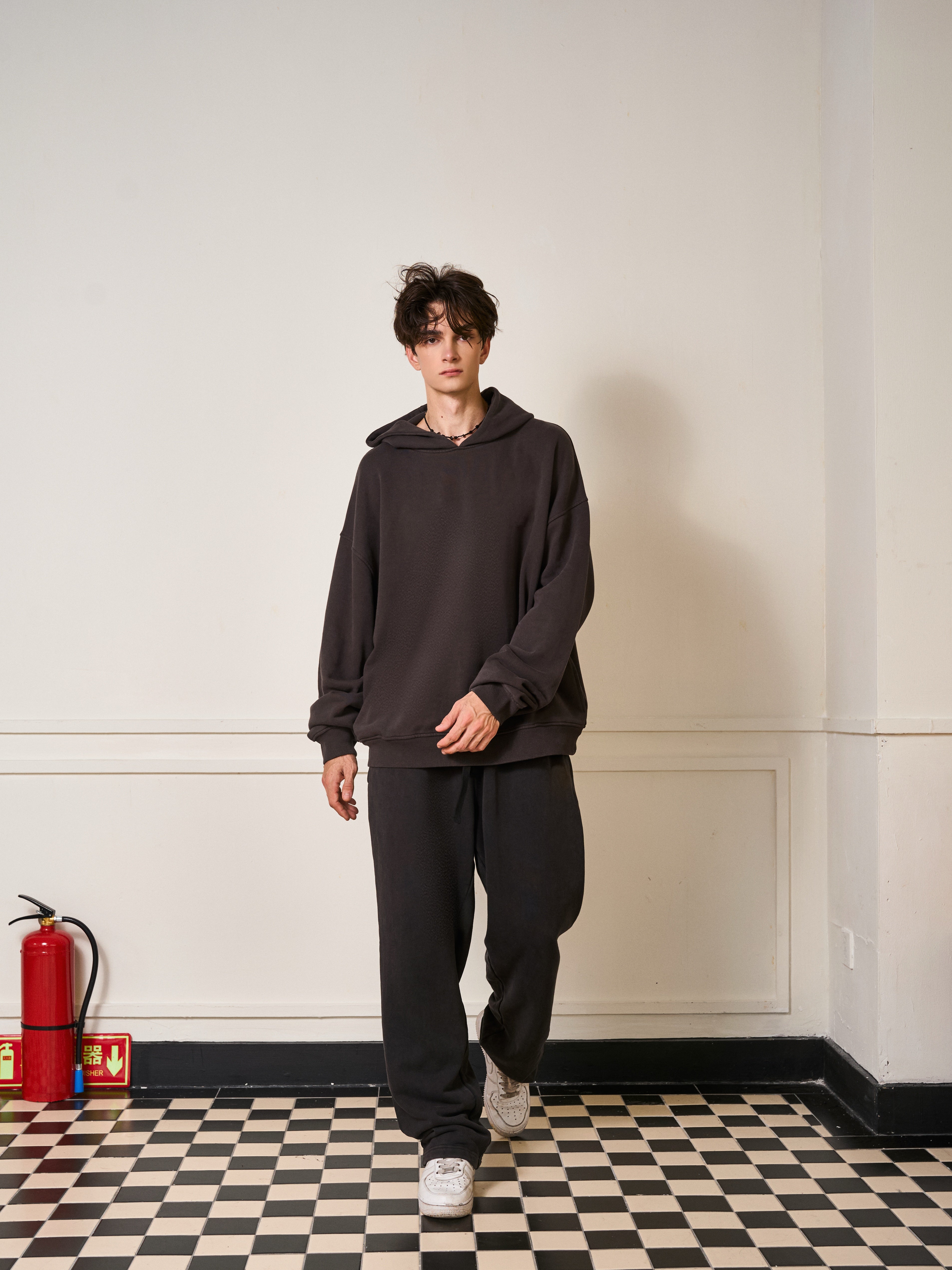 Men's Oversized Vintage Black Sweatpants