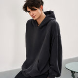 Men's Oversized Vintage Black Hoodie
