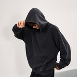 Men's Oversized Vintage Black Hoodie