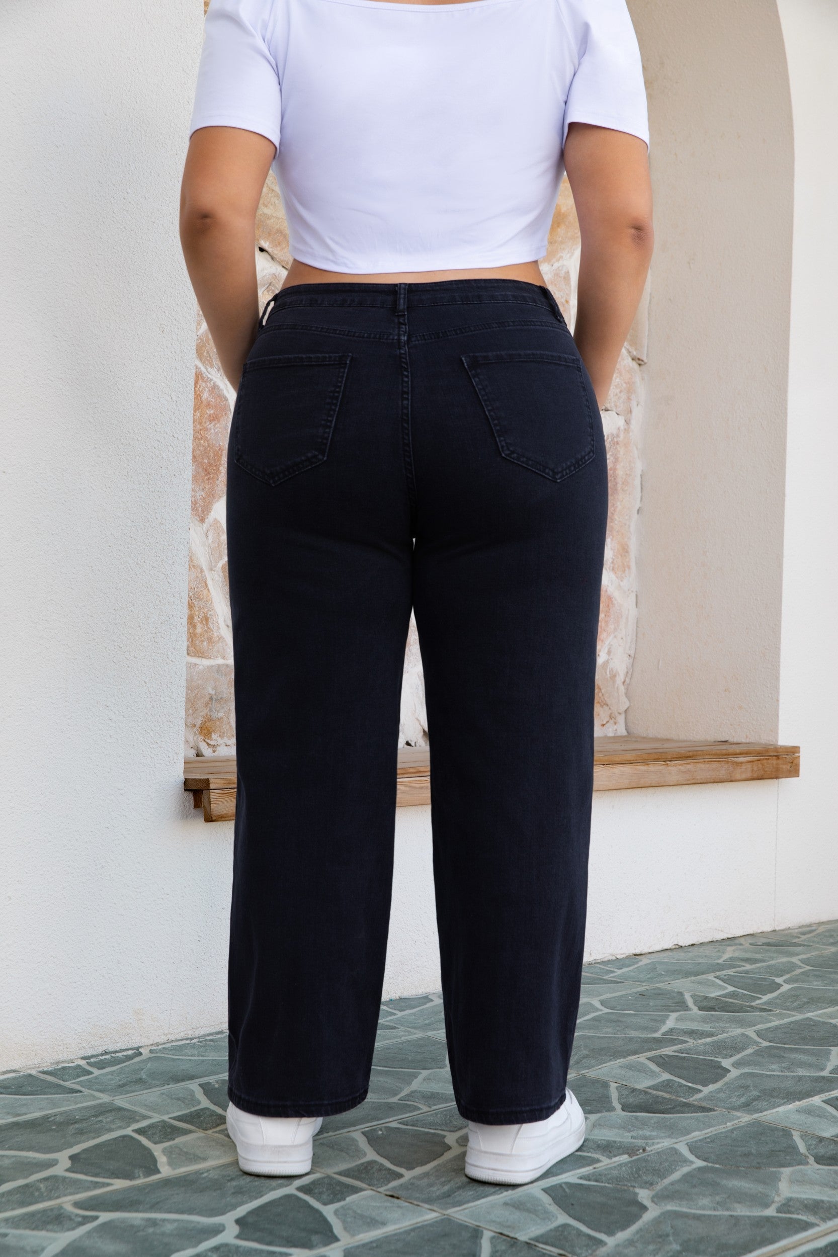 Fashionable and trendy plus-size jeans