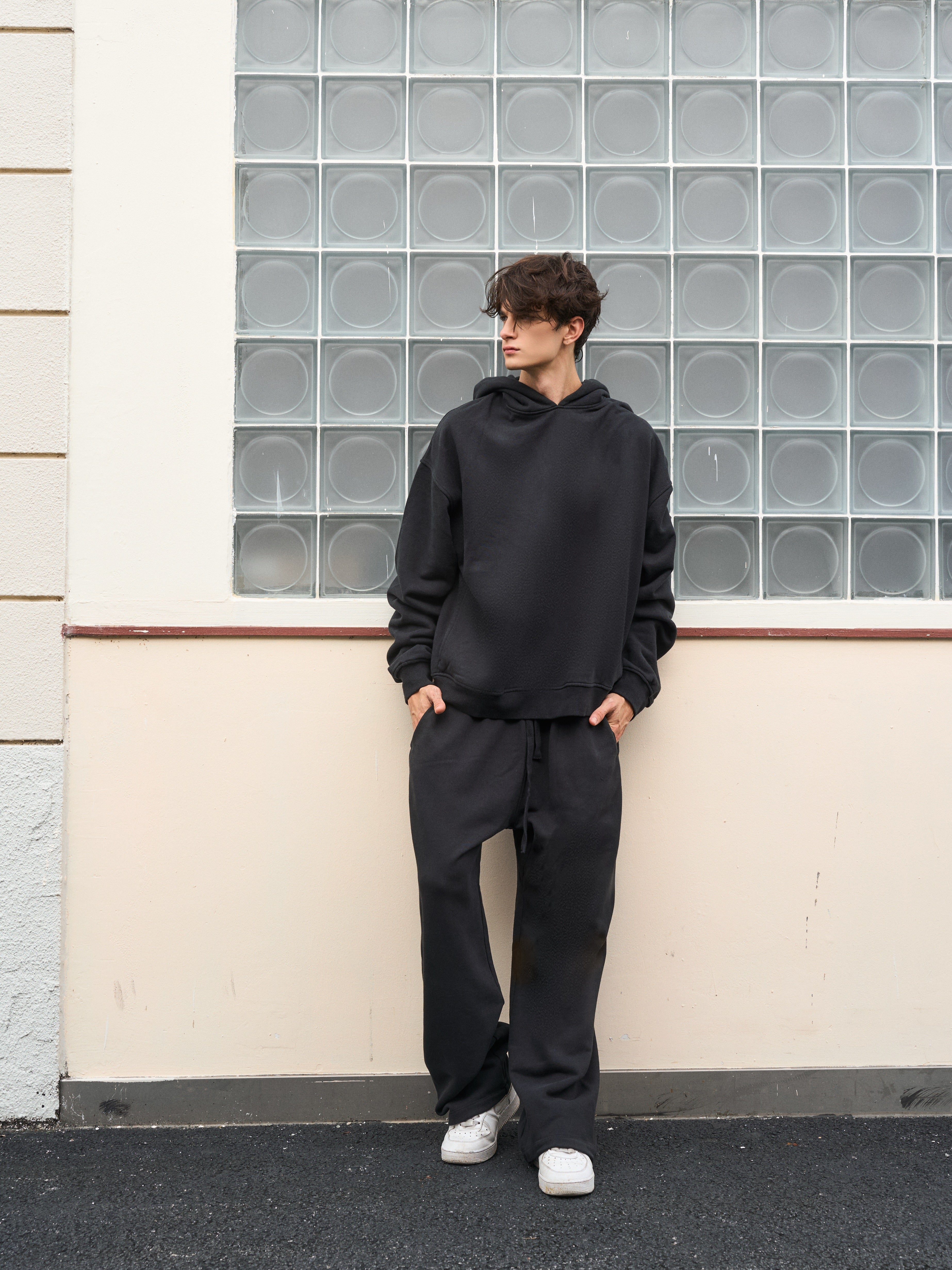 Men's Oversized Black Sweatpants
