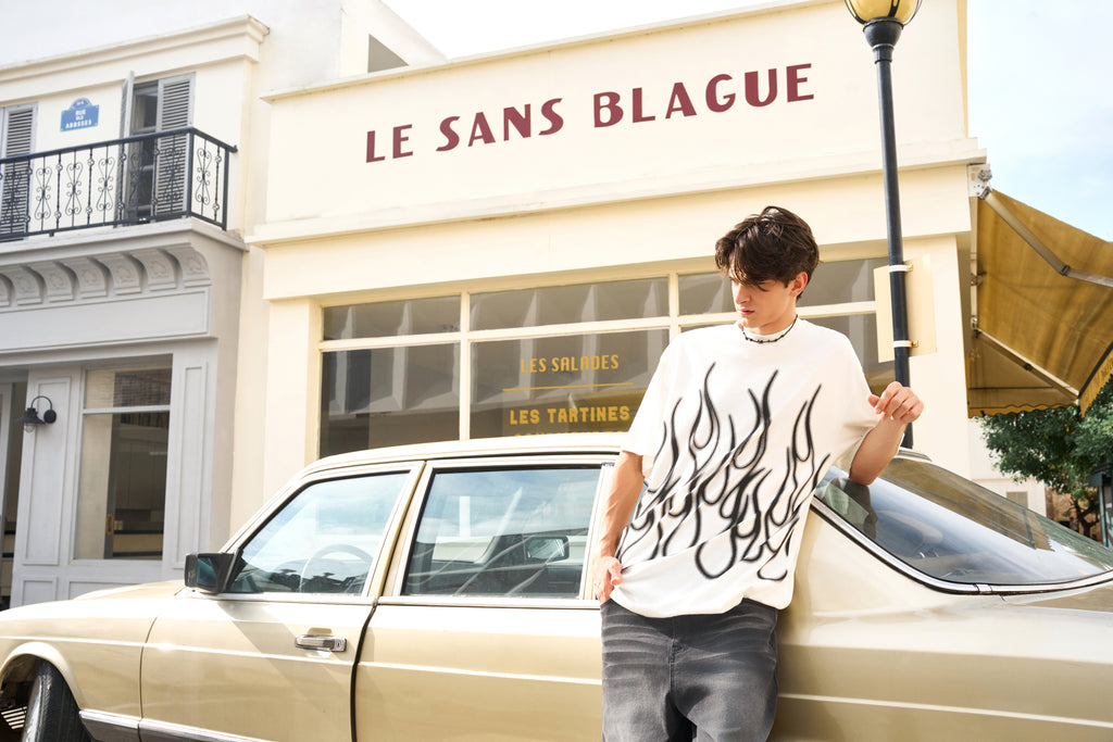 Men's Urban Flame Graphic T-Shirt