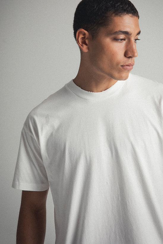 Oversize White Cotton T-shirt