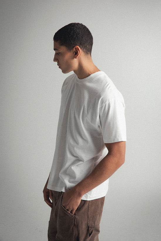 Oversize White Cotton T-shirt