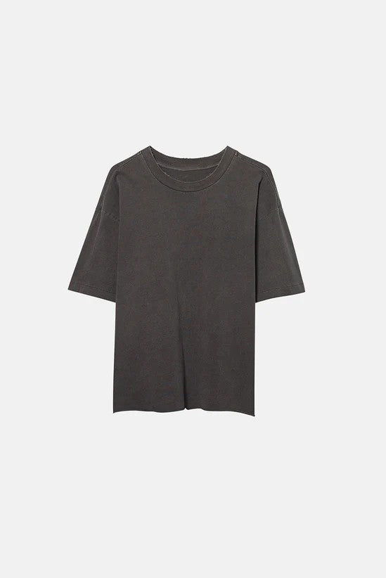 Oversized Vintage Grey Cotton T-shirt