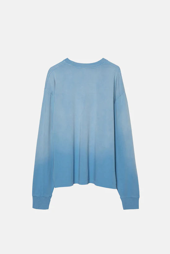 SUN FADED BABY BLUE LS TEE