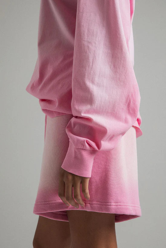 SUN FADED PINK LS TEE