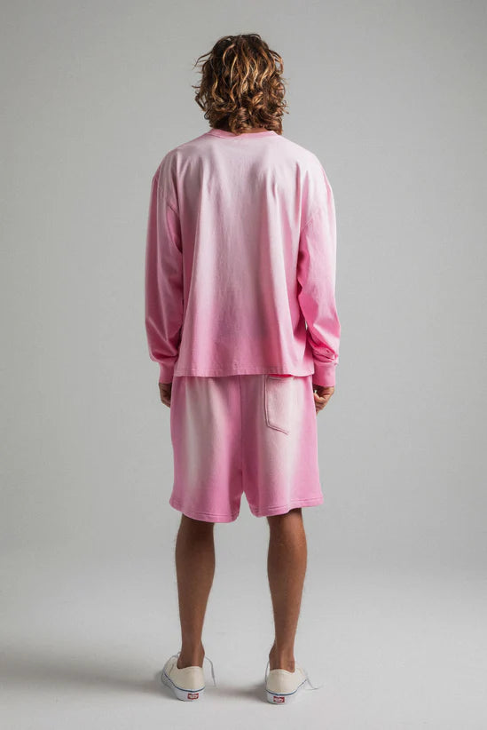 SUN FADED PINK LS TEE