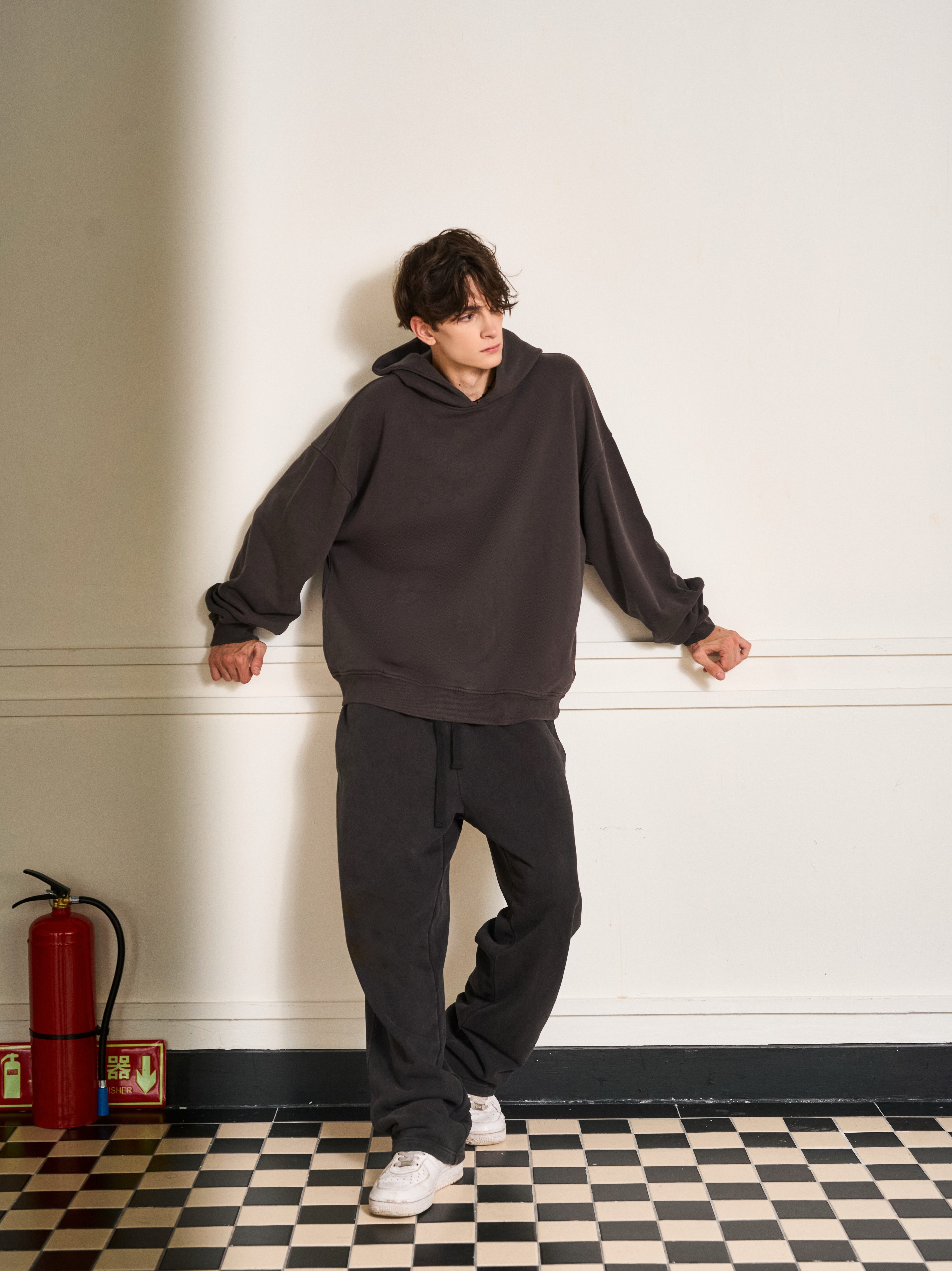Men's Oversized Vintage Black Sweatpants